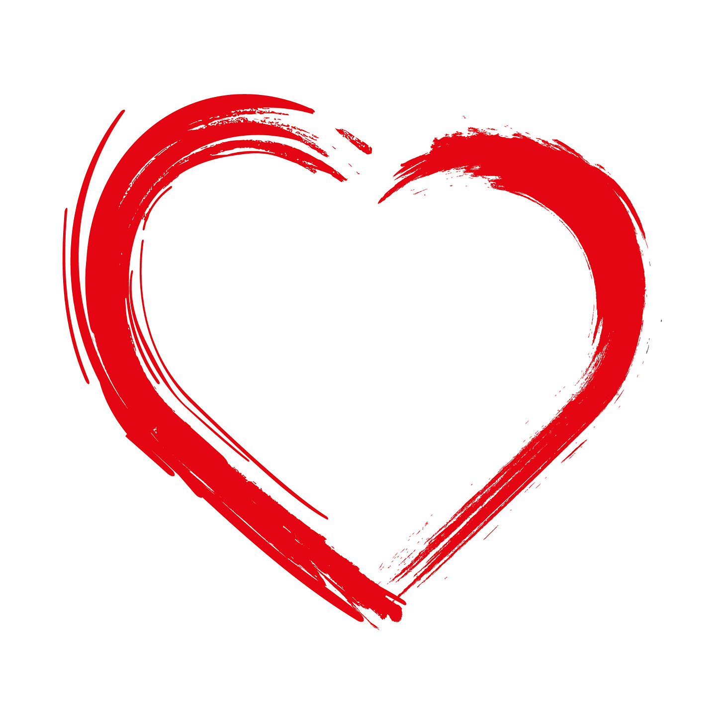 an illustration of a red heart