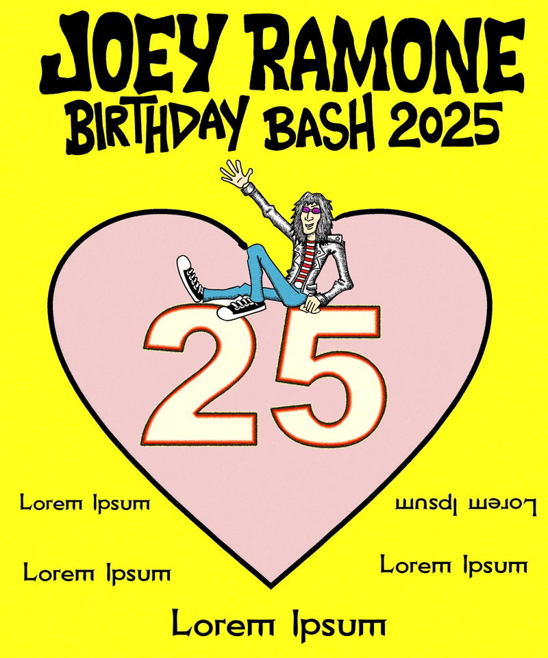 Creating the Joey Ramone Birthday Bash Poster