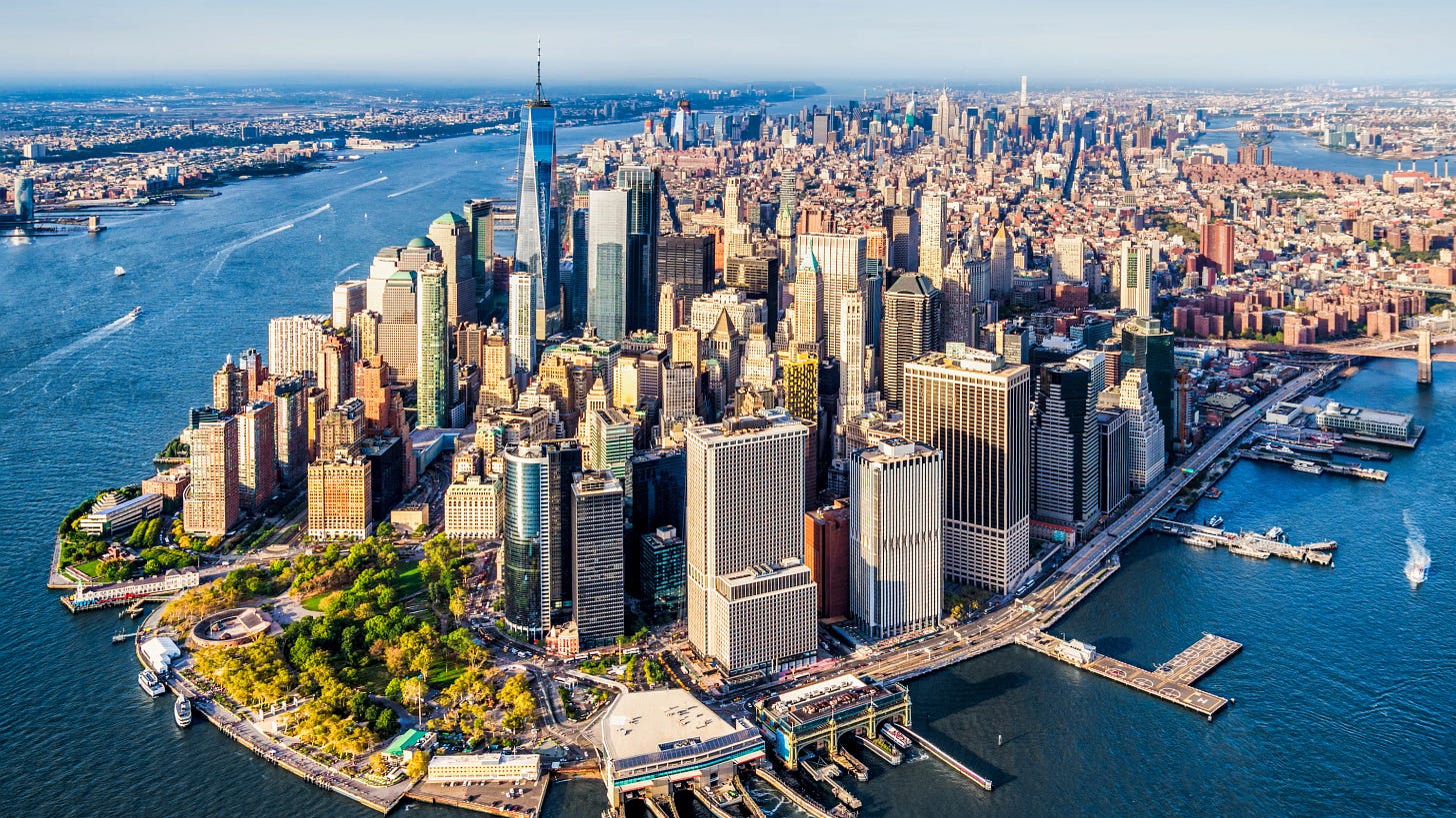 New York City from above. 
