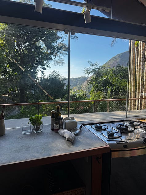 Images from Brazil of sunsets and beaches and beautiful meals