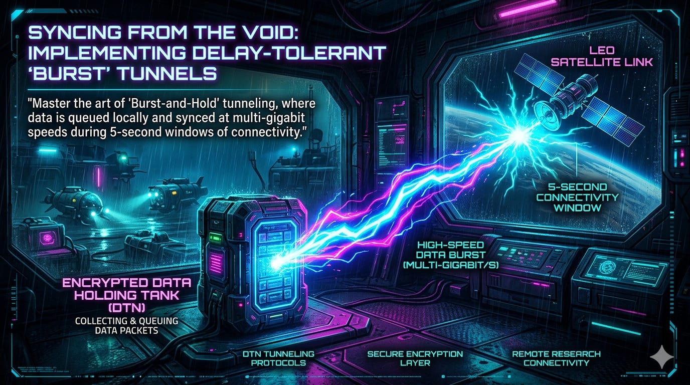 Syncing from the Void: Implementing Delay-Tolerant Burst Tunnels