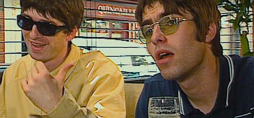Through reams of archival footage, A24's "Oasis: Supersonic" takes a look at the Britpop band fronted by brothers Noel (left) and Liam Gallagher. Through reams of archival footage, A24's "Oasis: Supersonic" takes a look at the Britpop band fronted by brothers Noel (left) and Liam Gallagher.