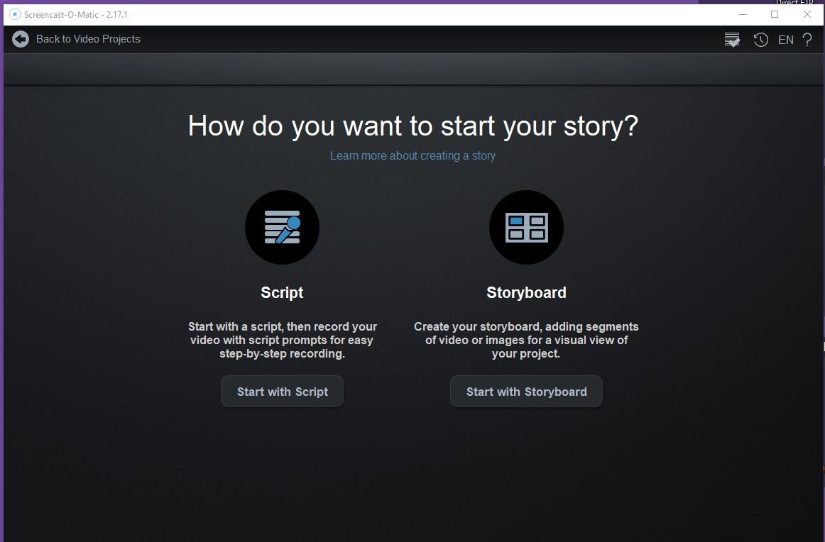 Telling Stories with Screencast-o-matic