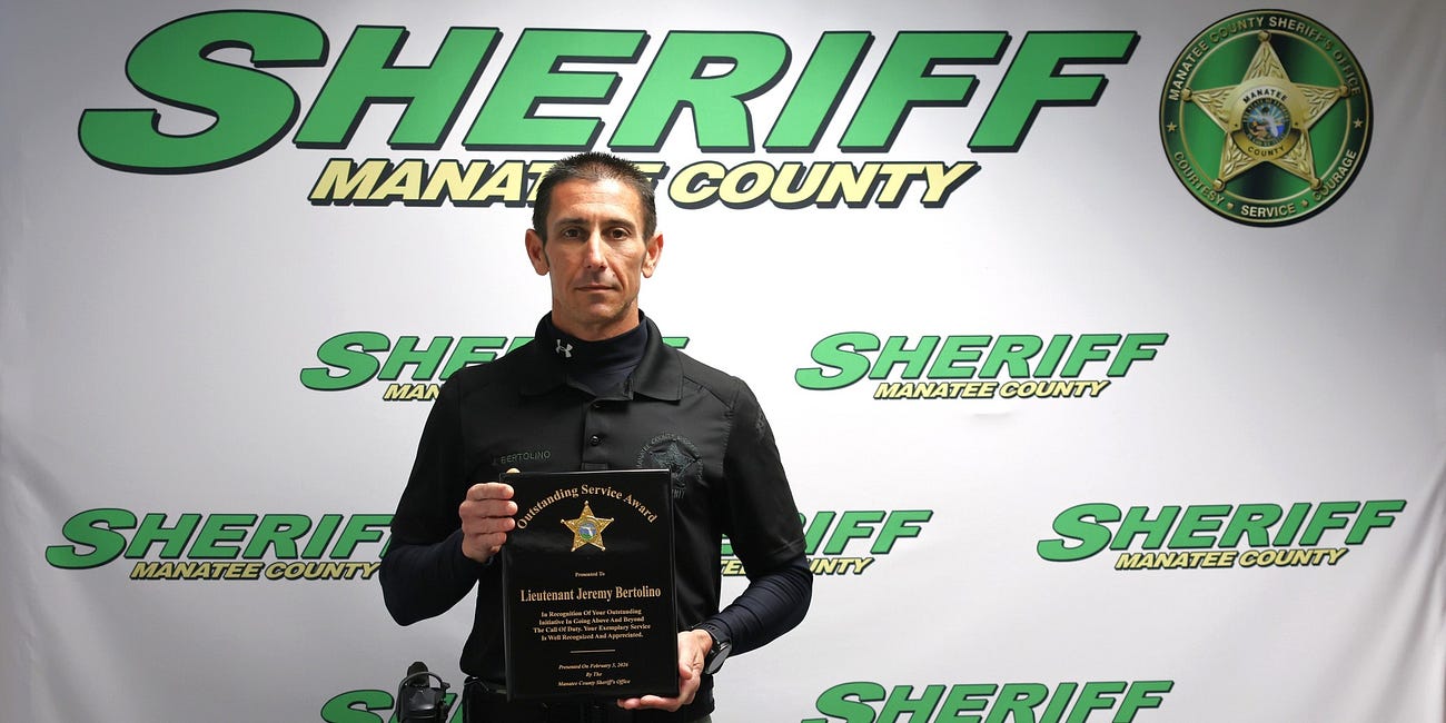 Lieutenant Jeremy Bertolino Receives Outstanding Service Award for Leadership in National K-9 Event