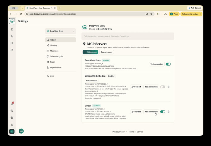 Project-Level MCP Servers