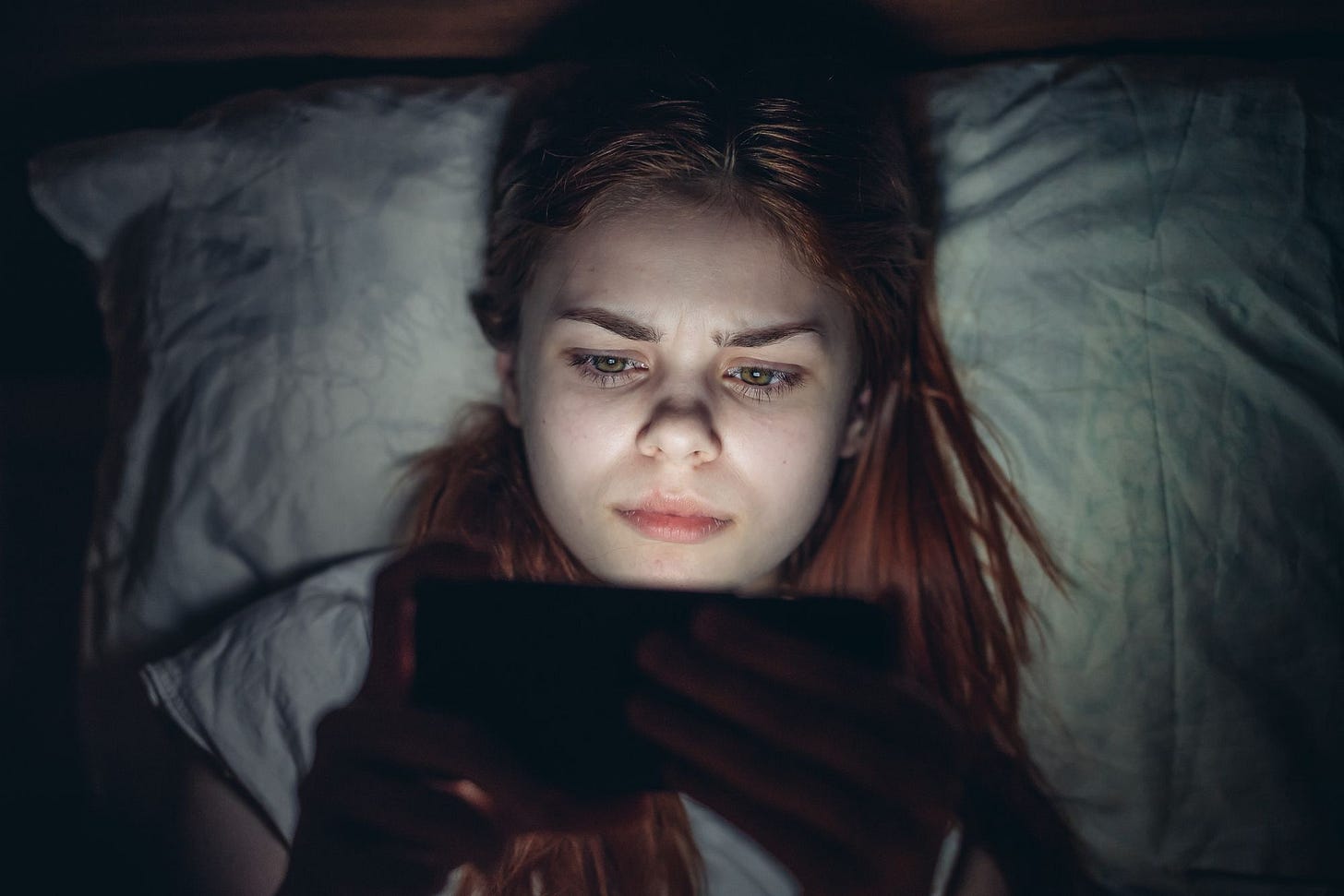 Woman looking at phone