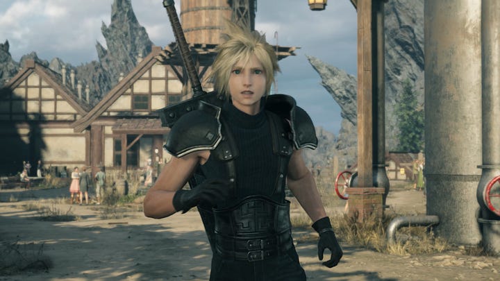 SOLDIER Cloud is late to their meeting point despite not being able to fall asleep.