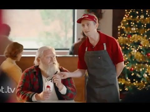 Wendy's Commercial 2023 Santa Claus Holidays Ad Review