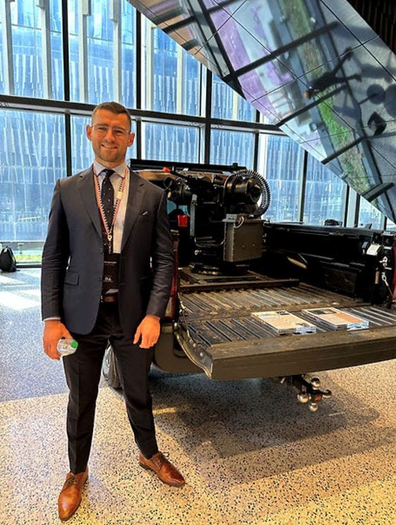 Stephen with Allen Control Systems Bullfrog autonomous turret image
