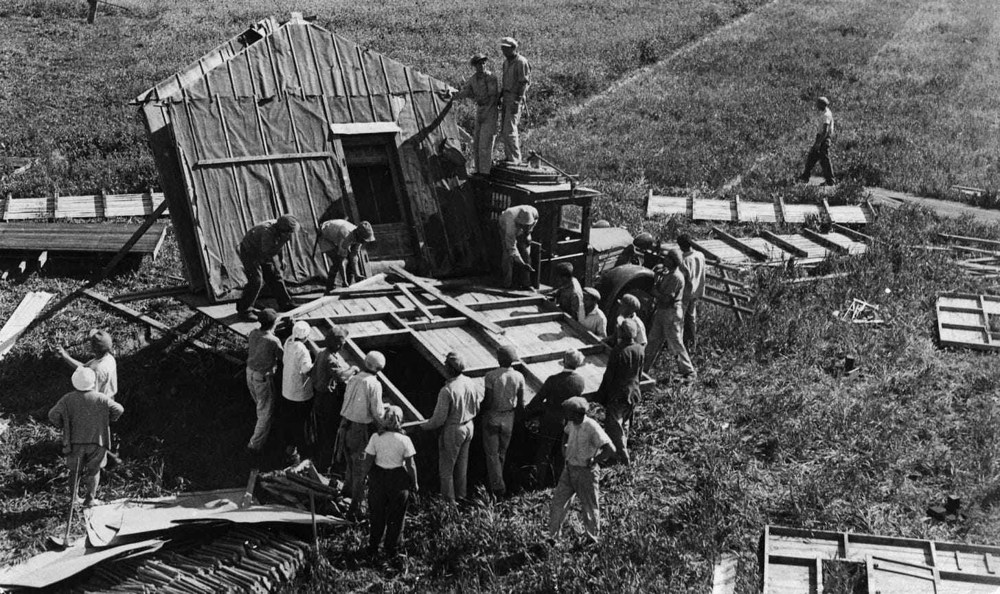 Vintage photographs of life on a kibbutz
