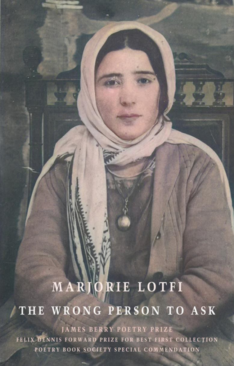Book cover with photo of girl in headscarf