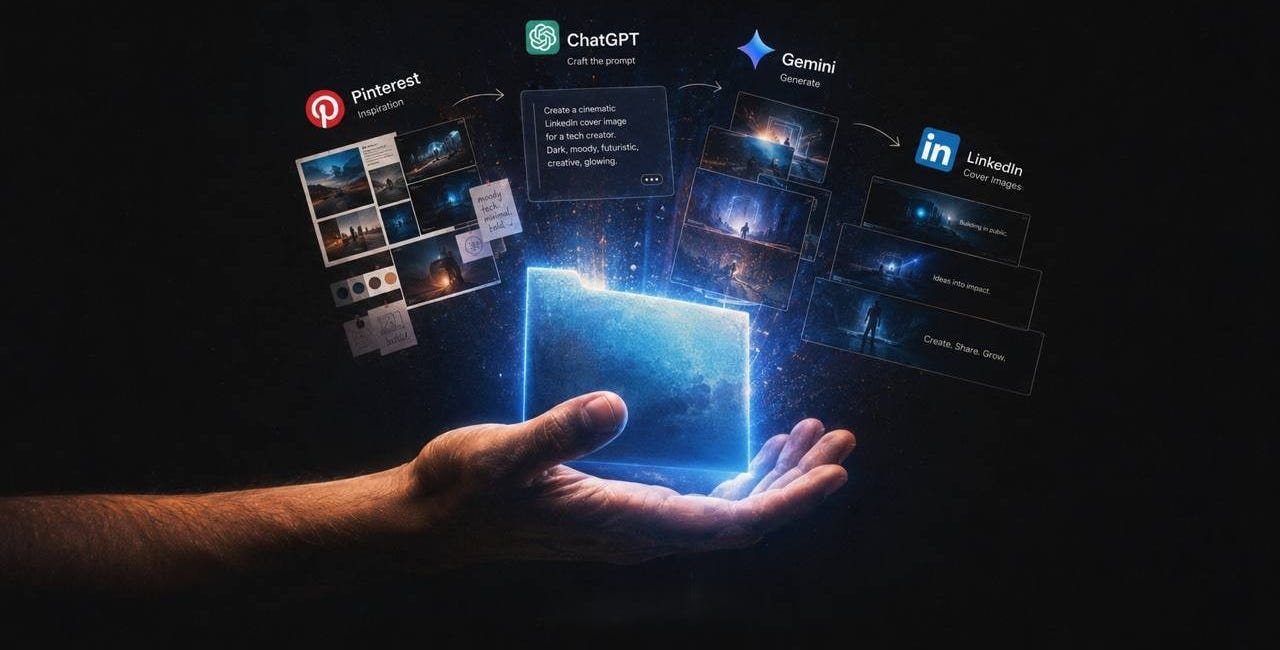For the First Time Ever, I Created My LinkedIn Cover Images Without Canva or a Designer — Here’s What I Used Instead