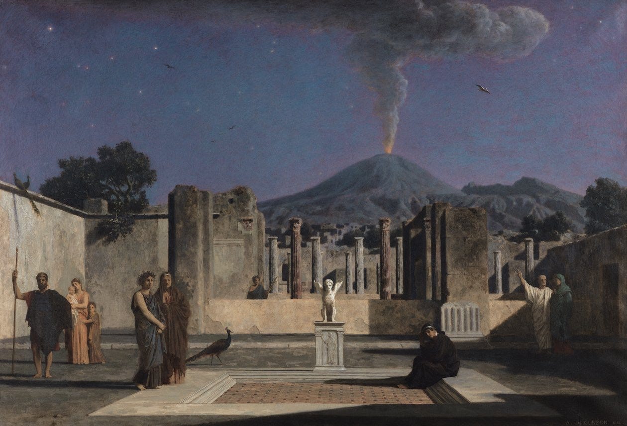 Rêve dans les ruines de Pompéi, 1866 | Estampe d'art Rêve dans les ruines de Pompéi, 1866 | Estampe d'art