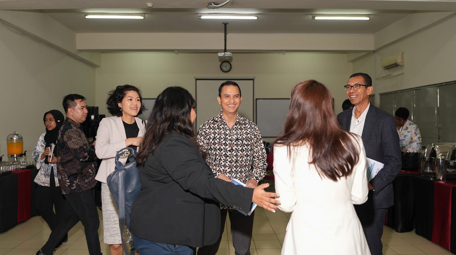 Participants engaged with each other to strengthen their networking Participants engaged with each other to strengthen their networking