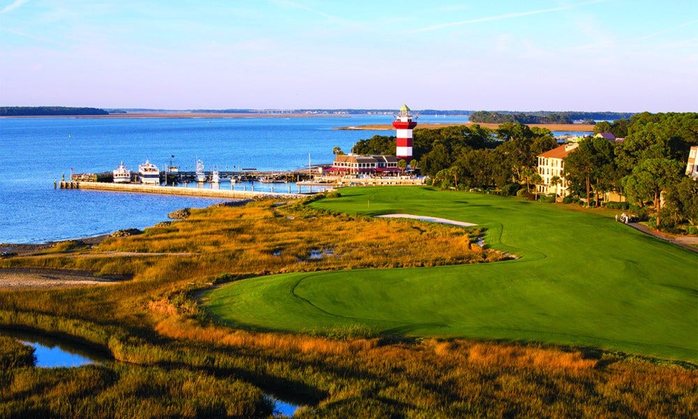 Check the yardage book: Harbour Town Golf Links for the RBC Heritage