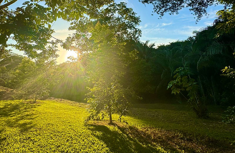 Photo of sunset in Cayo district of Belize by author Photo of sunset in Cayo district of Belize by author