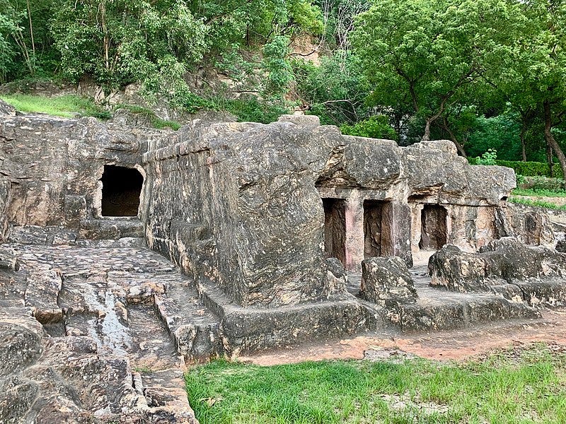 Lower cave, left view