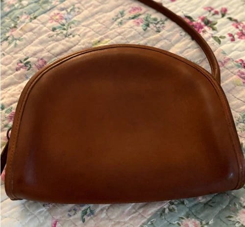 Vintage Coach Kimball Bag Crescent Taco Bag  - Picture 1 of 9