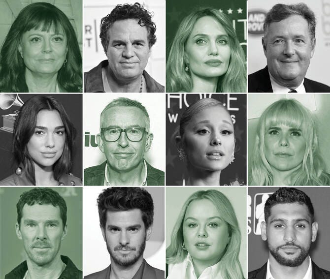 The growing wave of celebrities who have endorsed a two-state solution and  condemned Israel over the Gaza catastrophe | Arab News