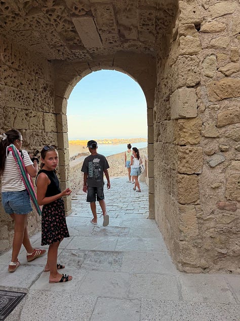 Perched on a hillside, this historic 16th-century castle and fortress overlooks the town of Alicante. view from my balcony showing the Santa Barbara Castle in Alicante during the day and evening. This castle is thousands of years old and overlooks the ocean. (Mc Nelly Torres | Don't Forget My Voice)