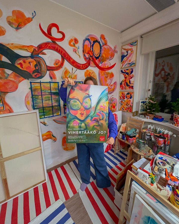 Art exhibition poster.