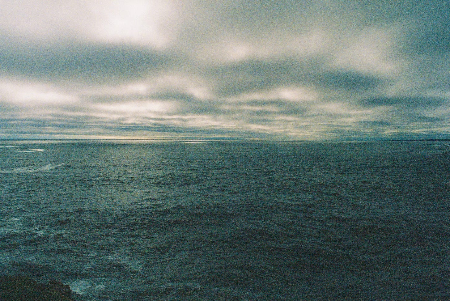 Cloudy North Atlantic seascape