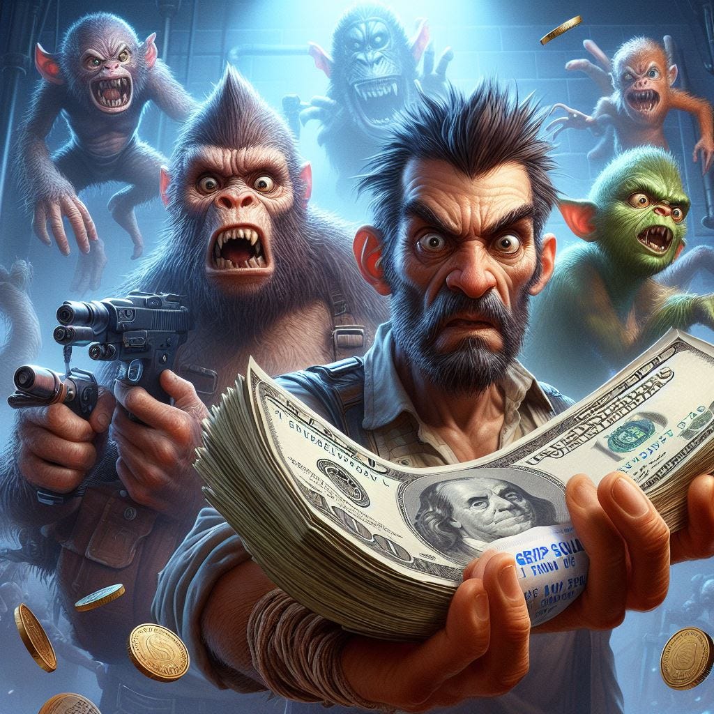 $5,000. Five-thousand dollars. \n\nFive Grand. Five K. Five Large. A Nickel. The Grip Squad.  Fioghting the Inflation monster