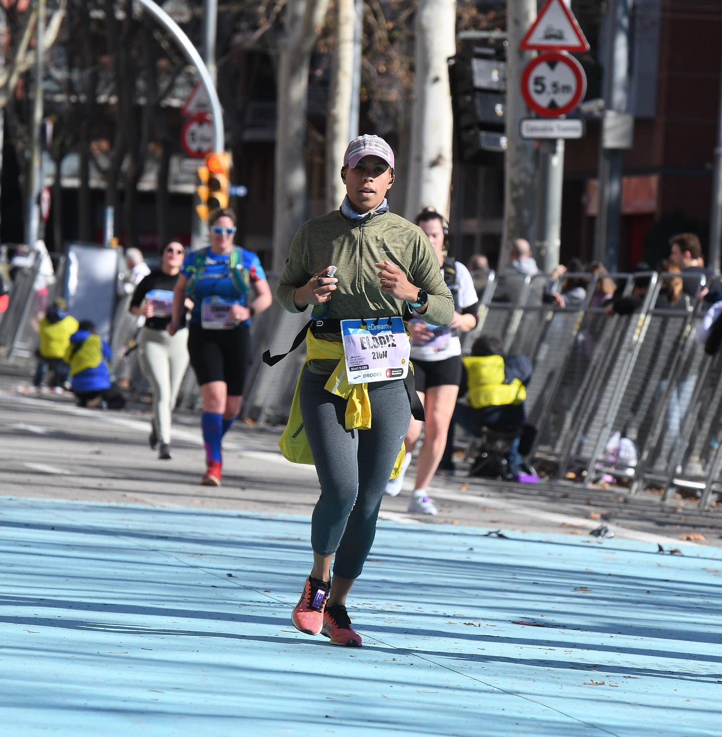 Semi de Barcelone - ligne d'arrivée en vue