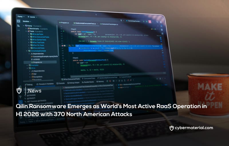 Qilin Ransomware Emerges as Most Active Threat in H1 2026