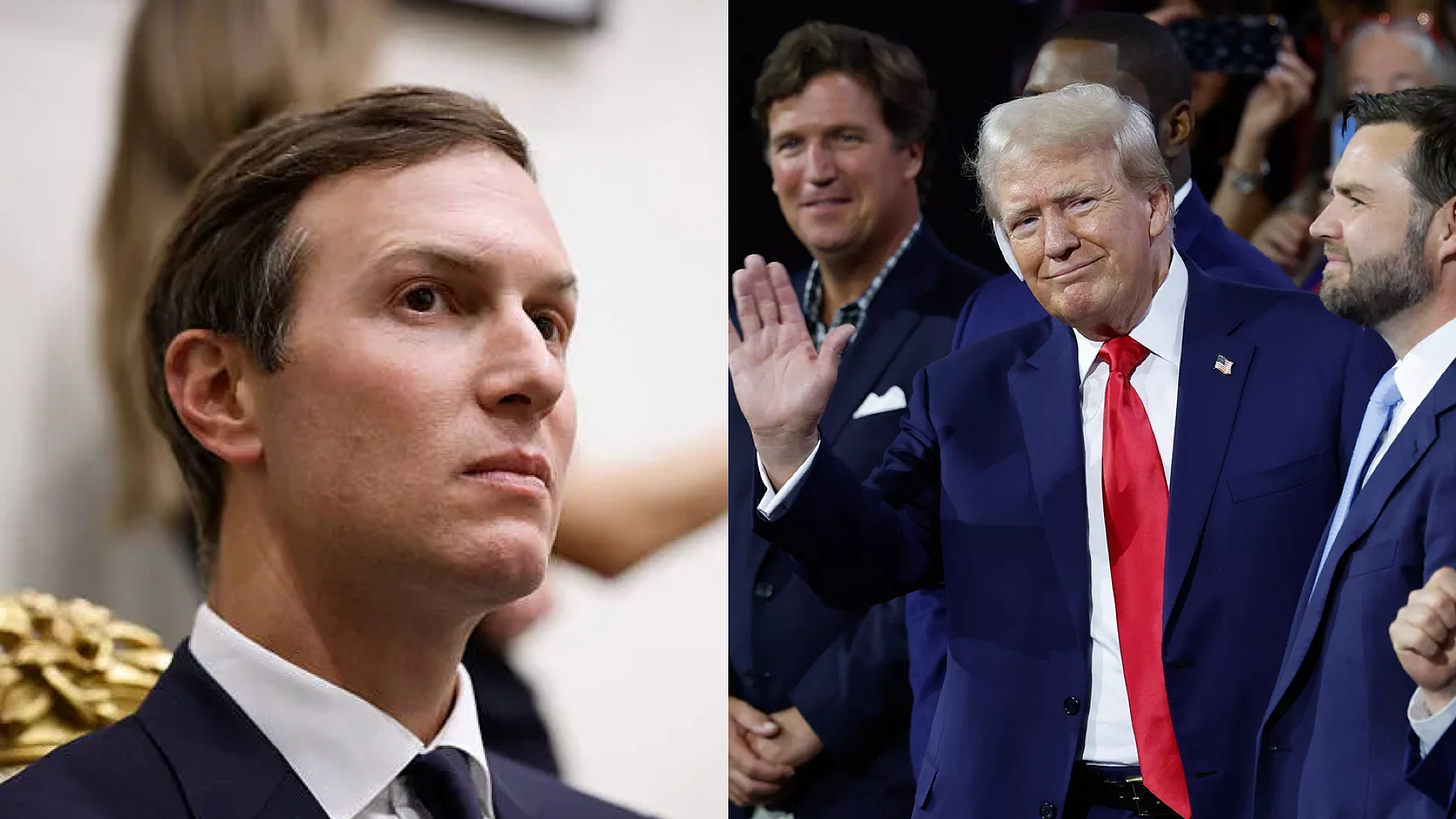 Inside the influence chain: Jared Kushner, Tucker Carlson, Donald Trump and JD Vance.
