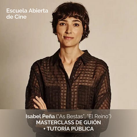 No te pierdas de las Masterclass de la EAC: Guión con Isabel Peña (El Reino, As Bestas), Casting Blanca Javaloy (La Casa, Esto no es Suecia), y dirección con Borja Soler (La Ruta, Nos vemos en otra vida).