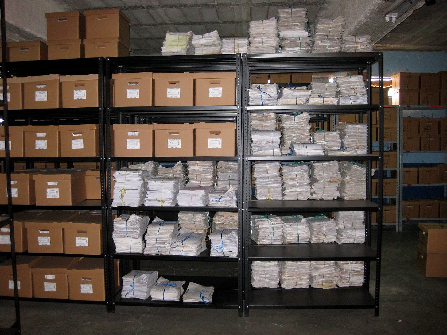 Organized police documents at the AHPN Organized police documents at the AHPN