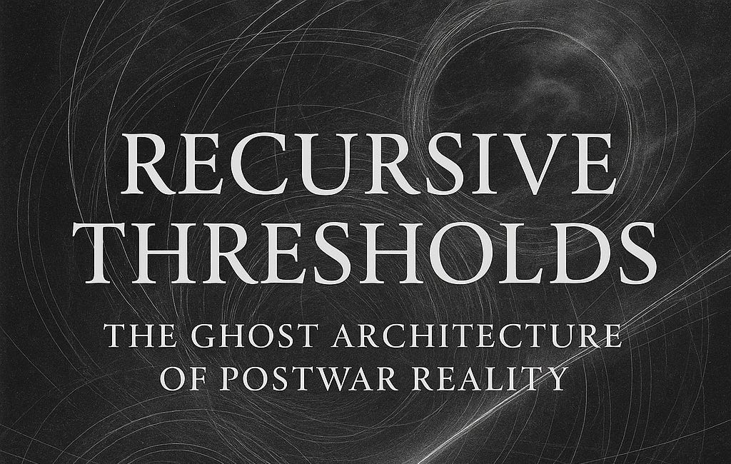 The Singularity of Form: The Manhattan Project as Metaphysical Break