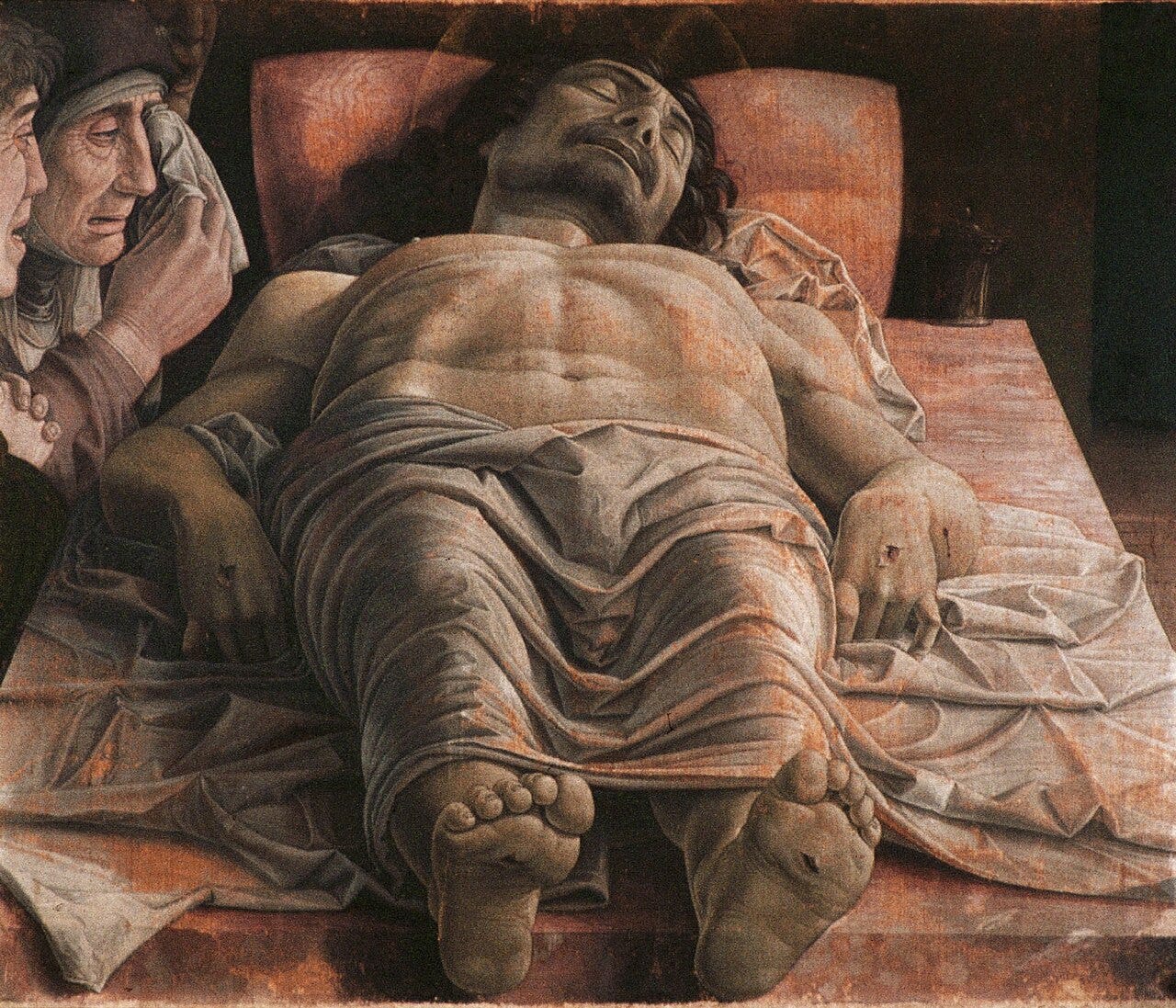 The Lamentation over the Dead Christ, Andrea Mantegna, c. 1480 The Lamentation over the Dead Christ, Andrea Mantegna, c. 1480