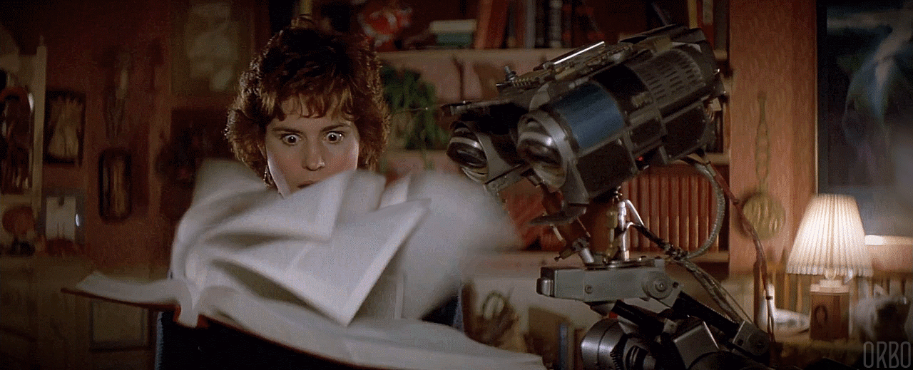 Input, more input!" [Short Circuit, 1986] : r/Cinemagraphs