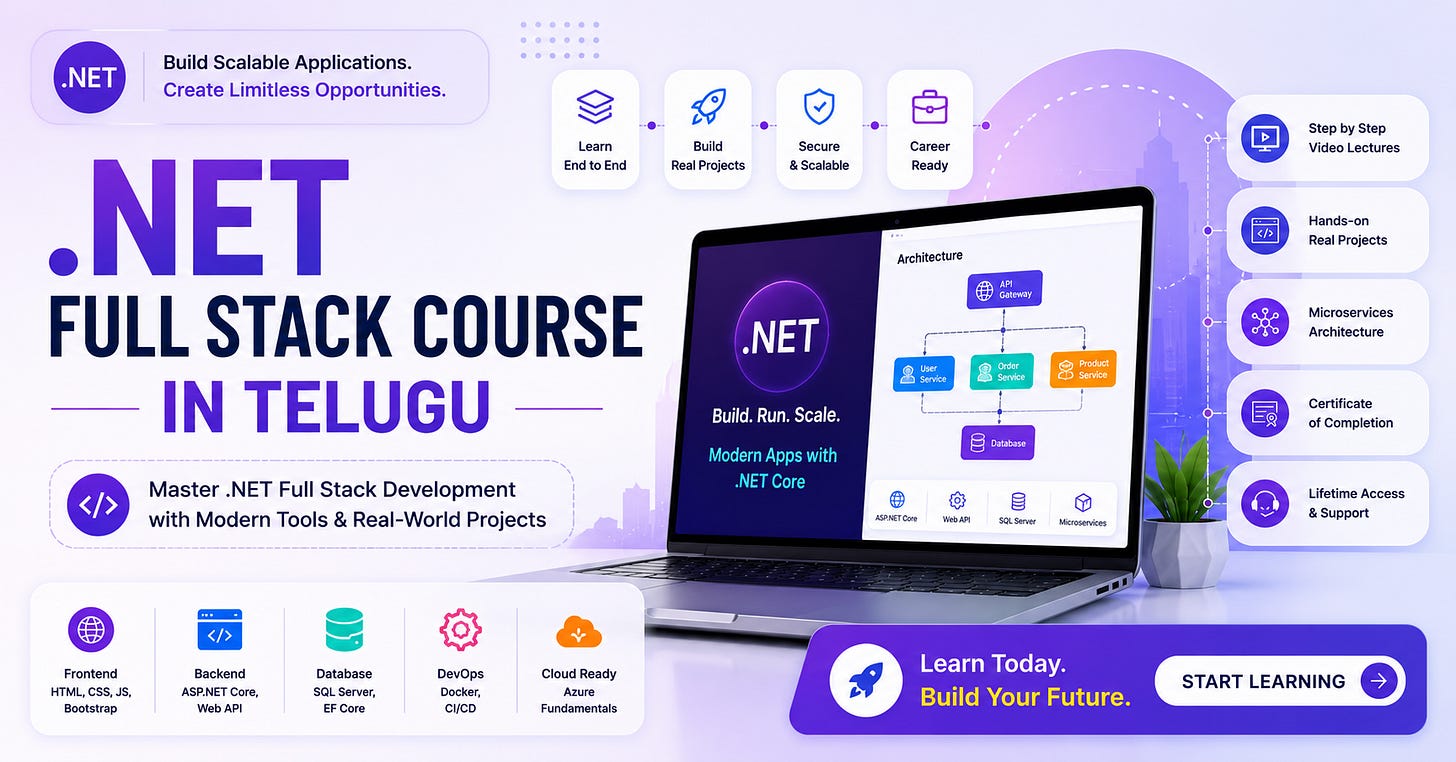 .NET Full Stack Course in Telugu