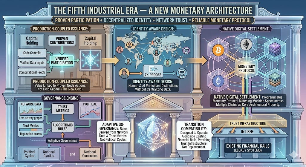 Money used to follow production. Now, it must verify it.