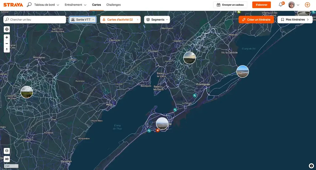 Heatmap Strava VTT Heatmap Strava VTT