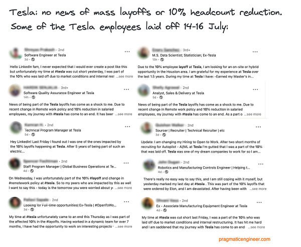 Tesla layoffs