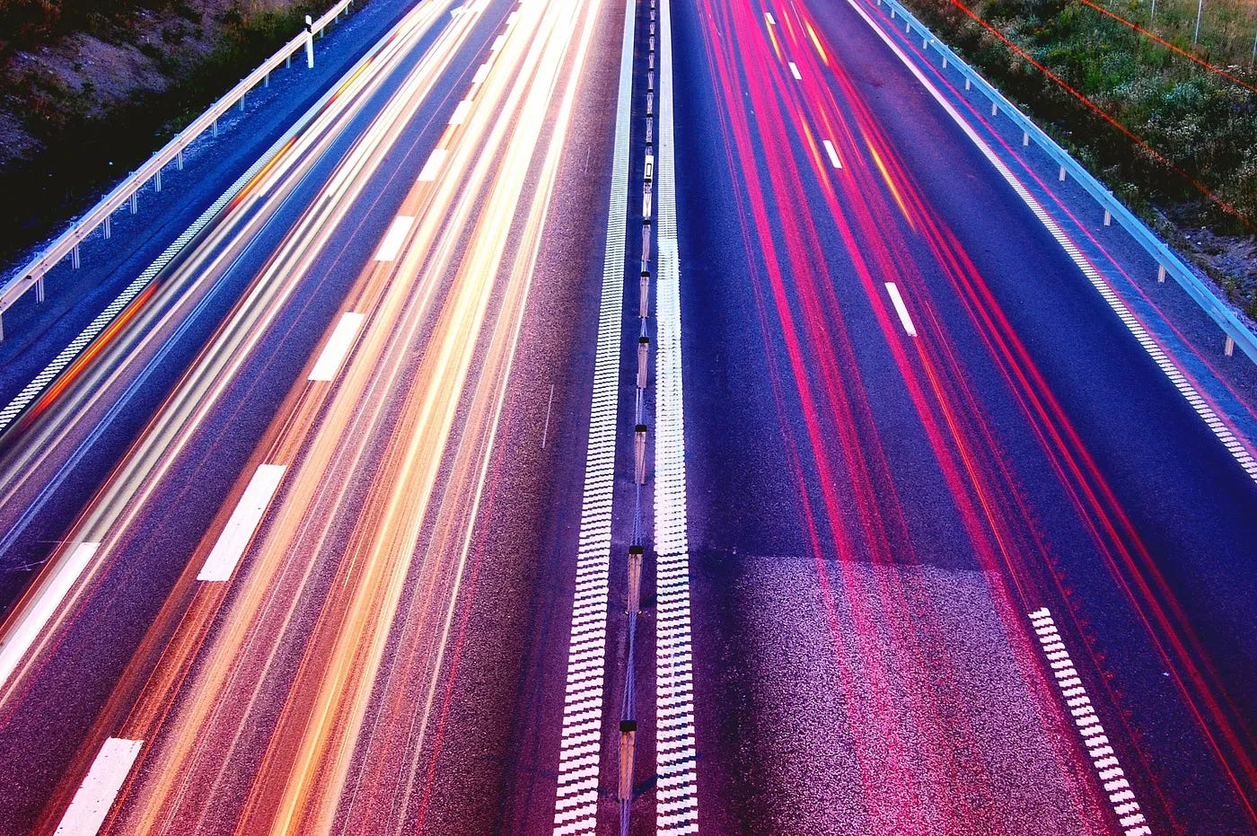roadway filmed at high speed in bright colors roadway filmed at high speed in bright colors