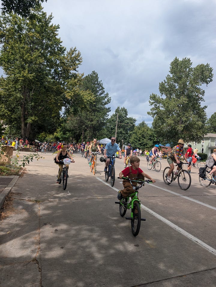 wacky bike parade