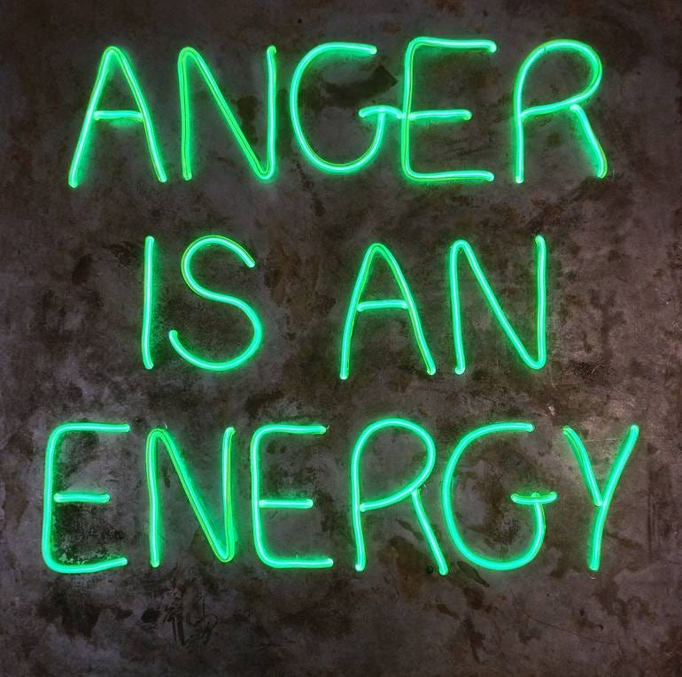 Anger Is An Energy Sculpture by Signing On | Saatchi Art