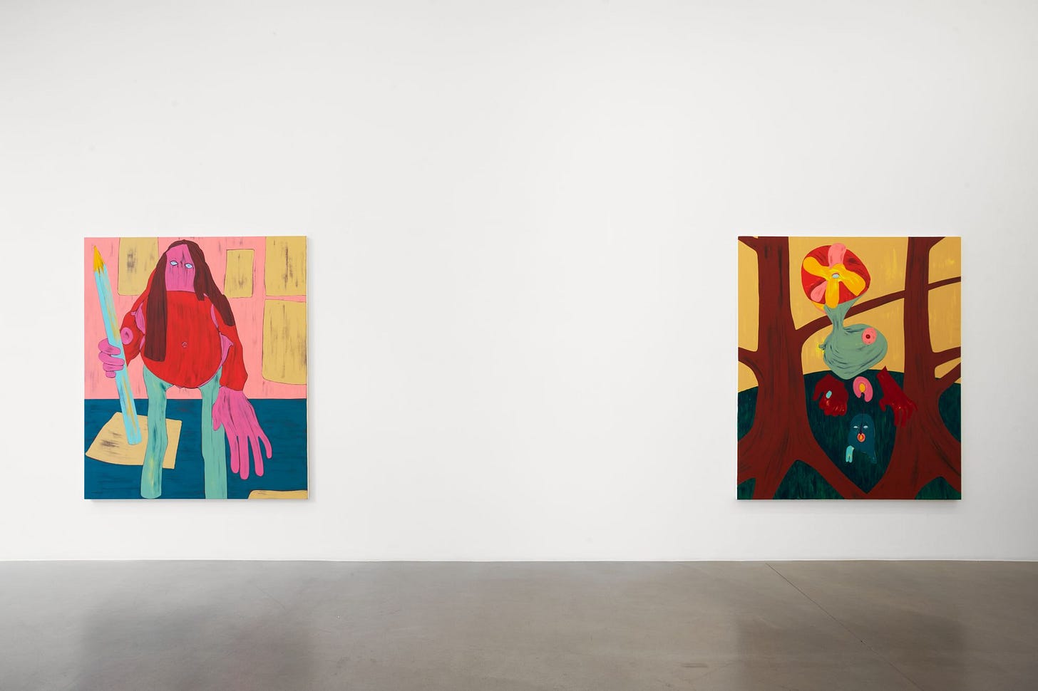 Nicola Tyson, 'Holding Pattern' at Sadie Coles HQ, Davies Street, London,  United Kingdom on 1 Oct–18 Dec 2021 | Ocula