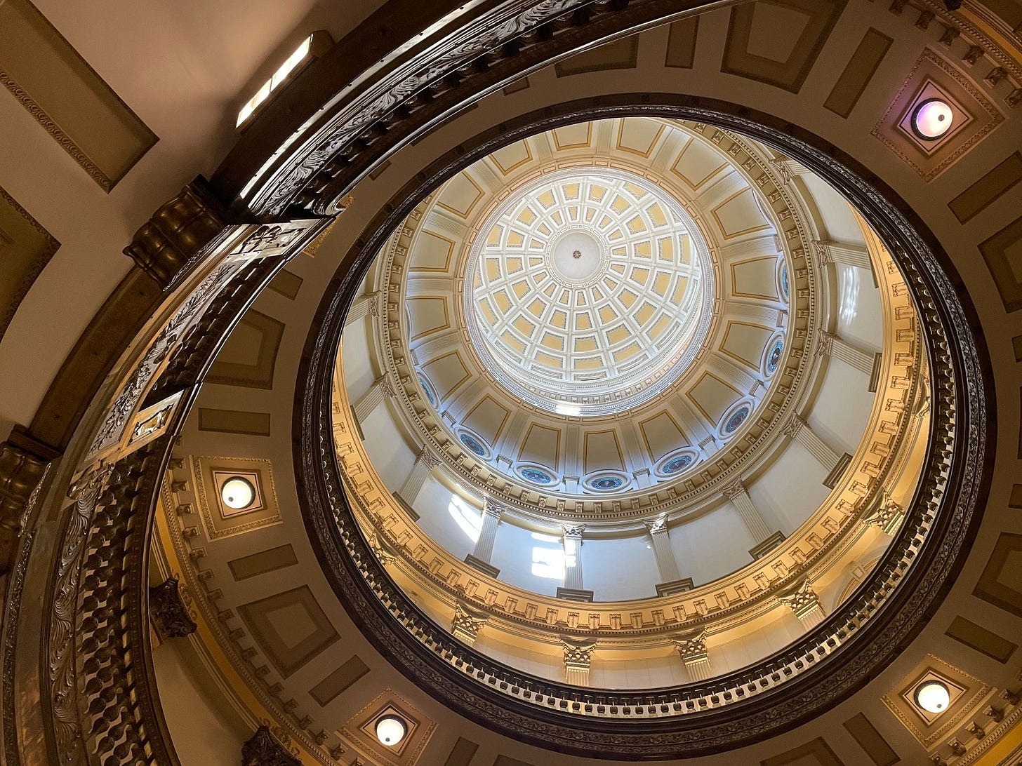 Inside the dome of the Colorado Capitol Building (Credit: Mike LaSusa) Inside the dome of the Colorado Capitol Building (Credit: Mike LaSusa)