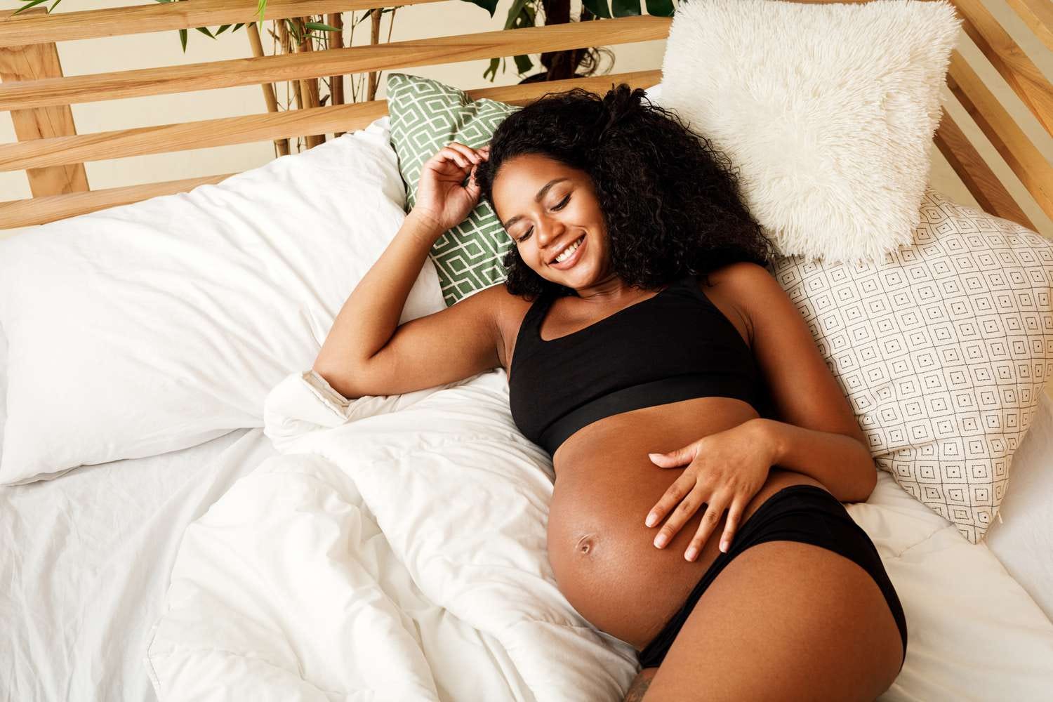 Pregnant Belly: First, Second, and Third Trimesters
