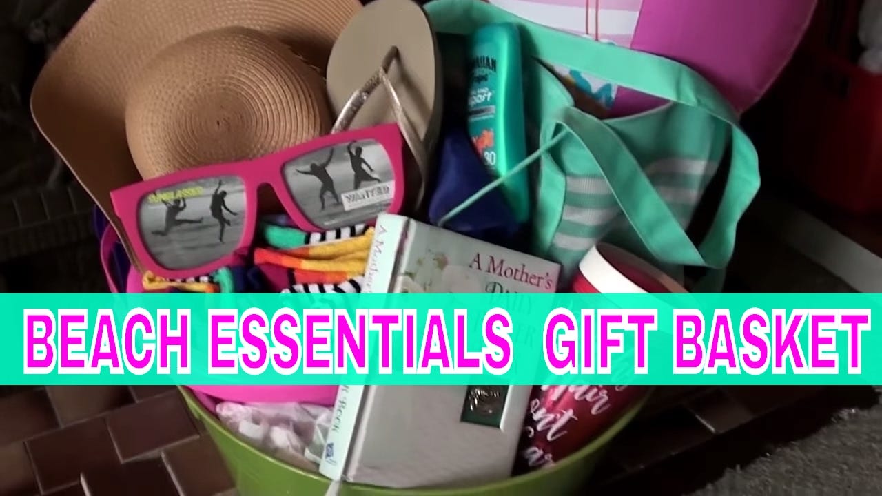 mothers day beach bundle essentials gift basket idea mothers day beach bundle essentials gift basket idea