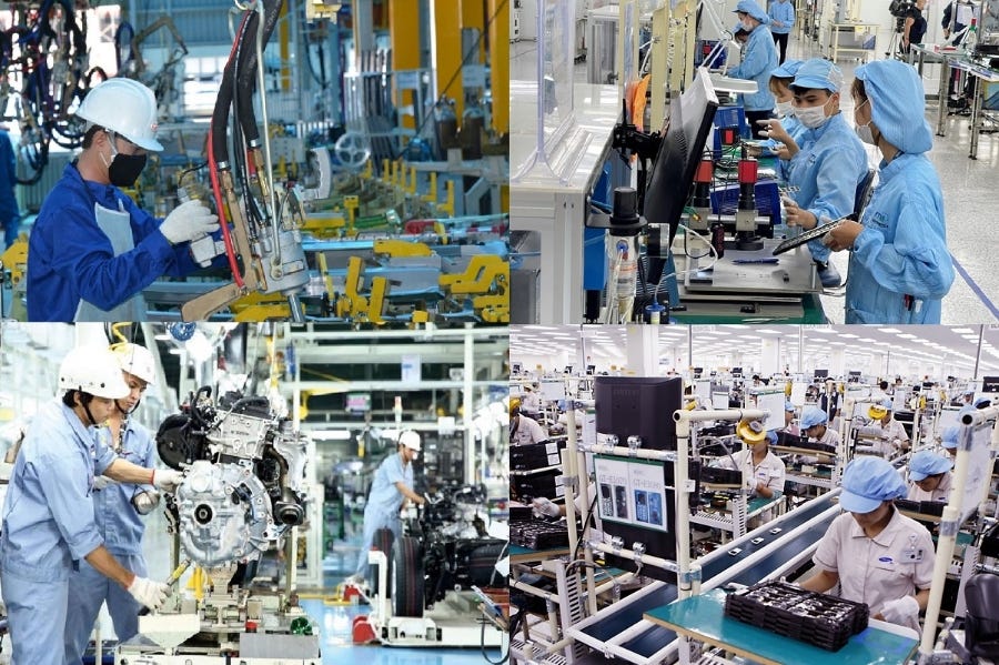 Sản lượng ngành sản xuất Việt Nam tiếp tục tăng trong tháng 8, nhưng tốc độ tăng đã chậm hơn trong bối cảnh nhu cầu giảm. Sản lượng ngành sản xuất Việt Nam tiếp tục tăng trong tháng 8, nhưng tốc độ tăng đã chậm hơn trong bối cảnh nhu cầu giảm.
