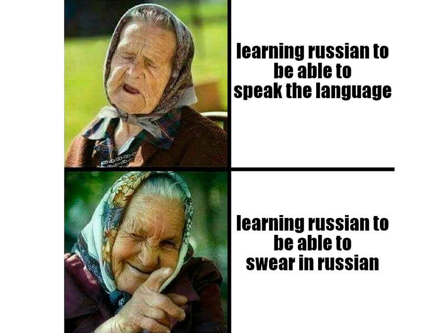 20 memes about learning Russian : Second Language Strategies