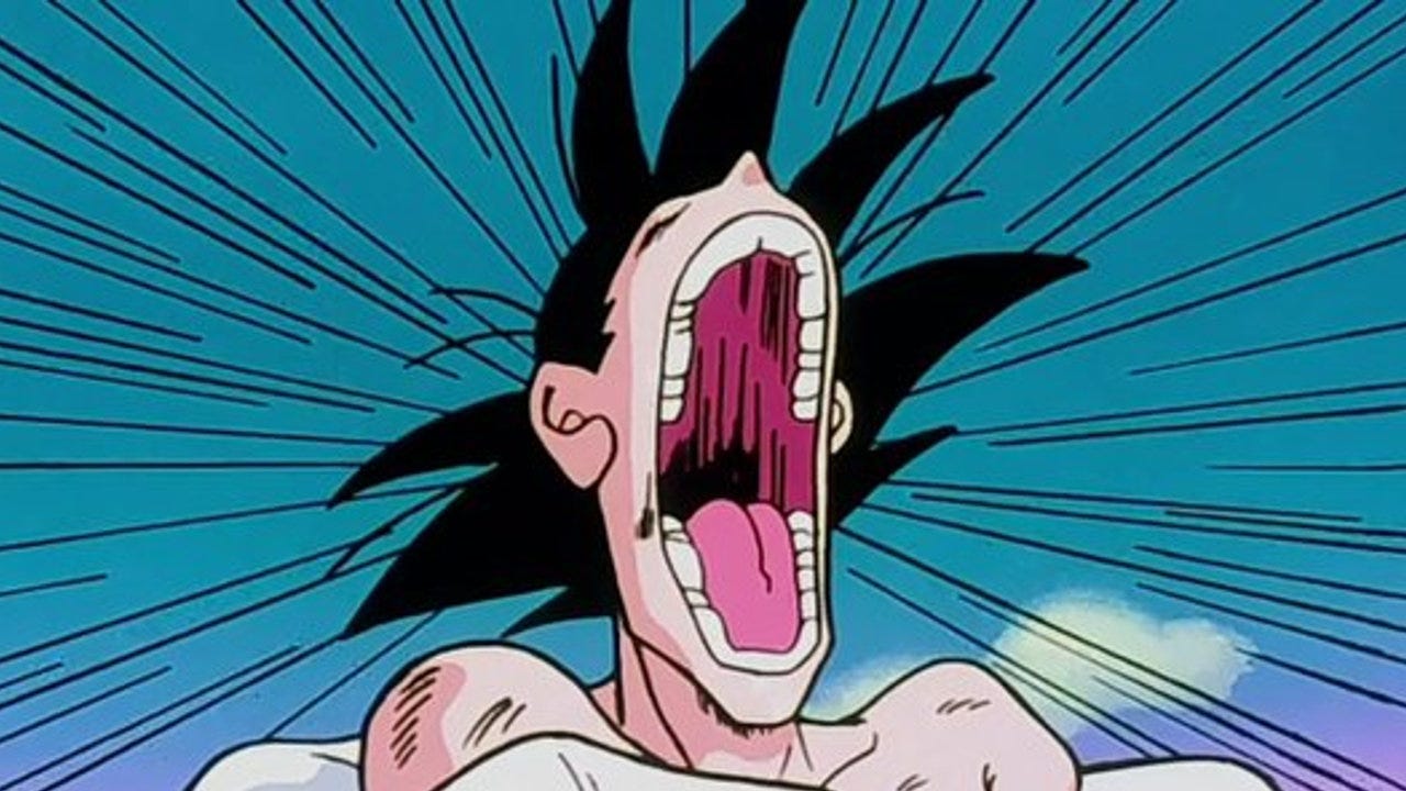 Goku With Open Mouth / Unhinged Jaw | Know Your Meme