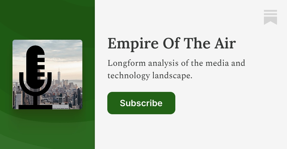 Empire Of The Air | Shivaditya Sinha | Substack